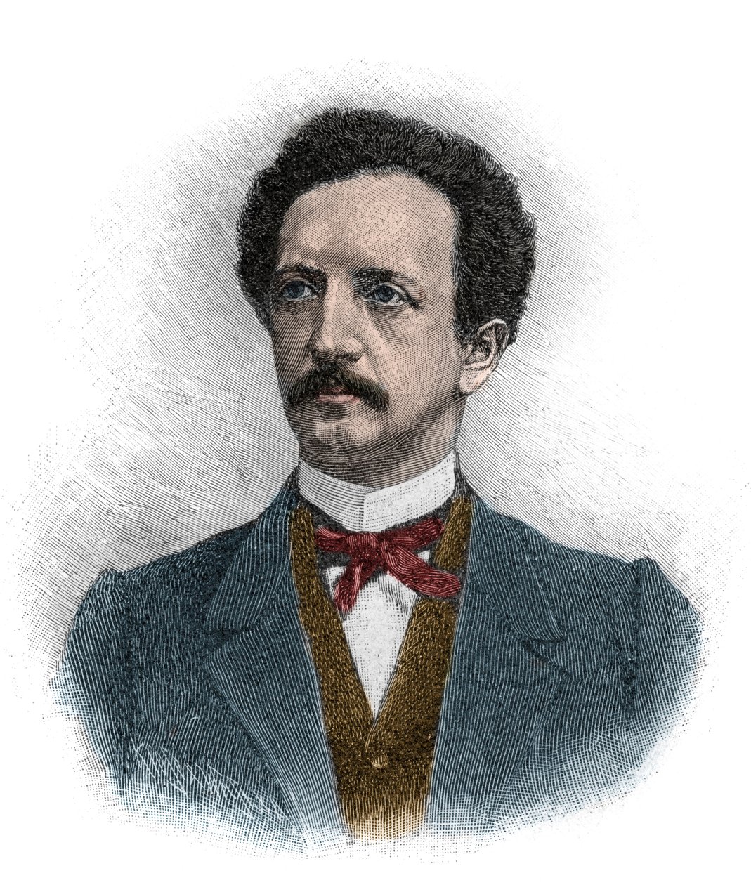 Portrét Ferdinanda Johanna Gottlieba Lassalle (1825-1864), německého právníka, filozofa a socialistického politického aktivisty - rytina od Unknown artist