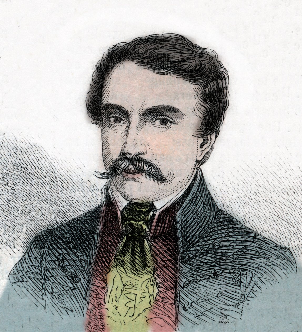 Portrét Ference Deaka (1803-1876), maďarského politika - rytina z „The Illustrous World““ od Unknown artist