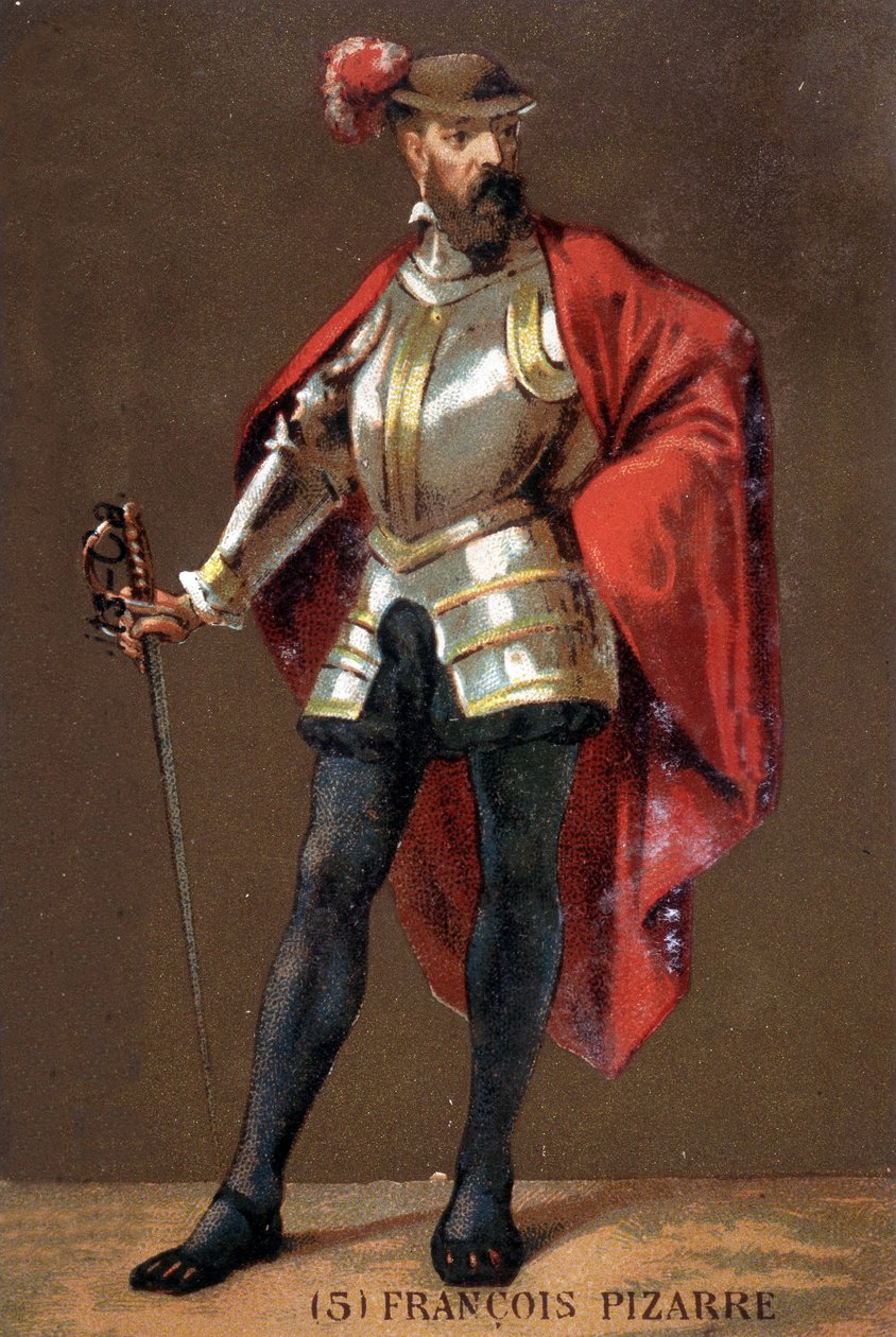 Portrét Francisca Pizarra (ve fr. Francois Pizarre od Unknown artist
