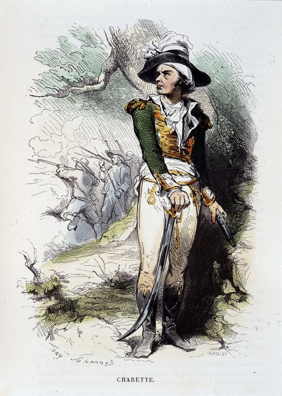 Portrét Francoise-Athanase od Charette de la Contrie (Francois Athanase od Unknown artist
