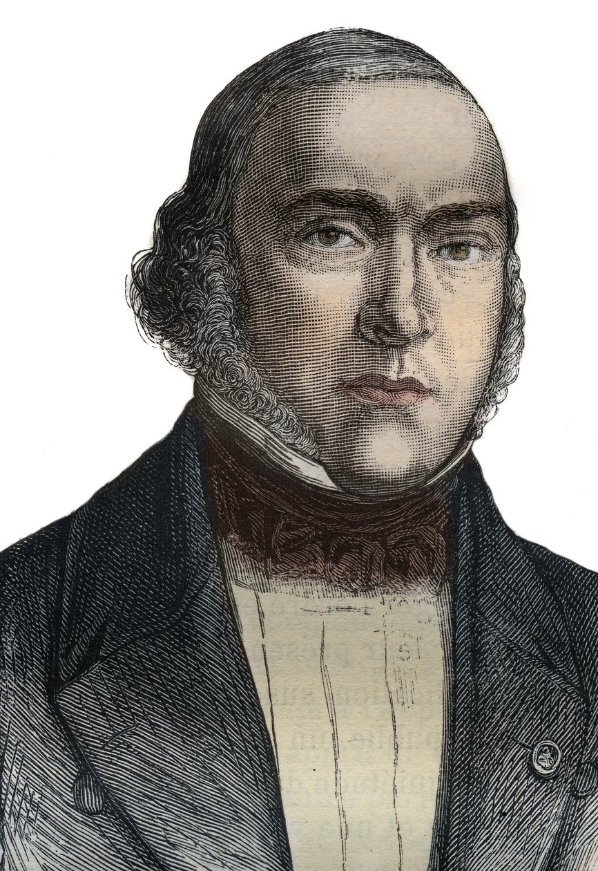 Portrét Francoise Jeana Leona de Maleville, známého jako Leon de Maleville (1803, -1879), francouzského politika. od Unknown artist