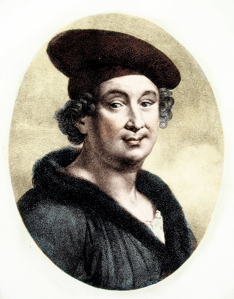 Portrét Francoise Villona (1431-63) (rytina) od Unknown artist