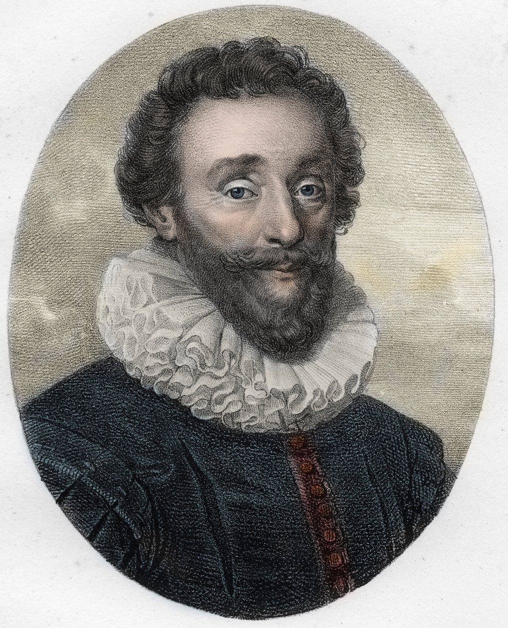 Portrét Francoise de Malherbe (1555-1628), anglický básník, kritik a překladatel od Unknown artist
