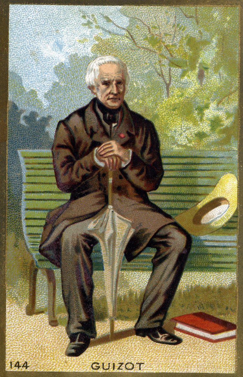 Portrét Françoise Guizota (1787 - 1874) francouzského politika a historika. Chromolitografie 19. století. od Unknown artist