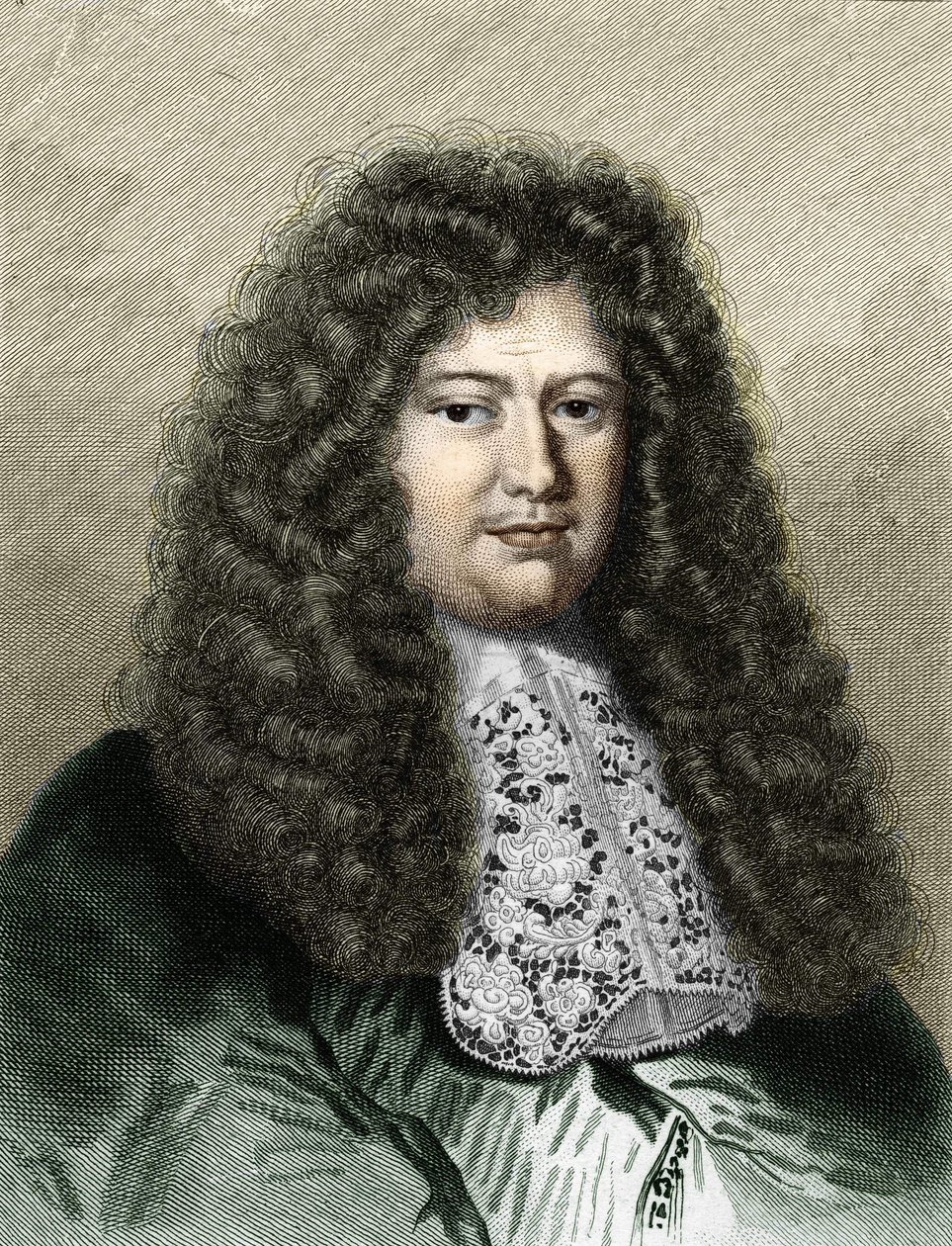 Portrét Françoise Michela Le Telliera, markýze de Louvois (1639 - 1691), francouzského politika - v Histoire des Français od Lavallée, rytina, nd. od Unknown artist