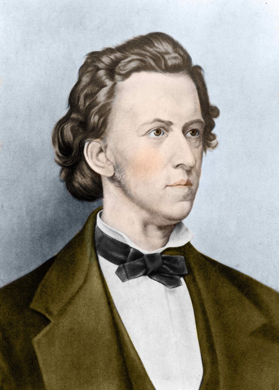 Portrét Fredericka Chopina (1810-1849), polského skladatele. od Unknown artist