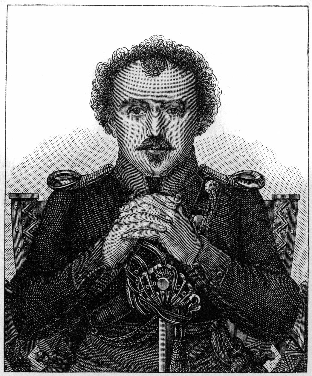 Portrét Friedricha Heinricha Karla de la Motte, barona Fouque známého jako La Motte-Fouque (1777-1843), německý romantický spisovatel. od Unknown artist