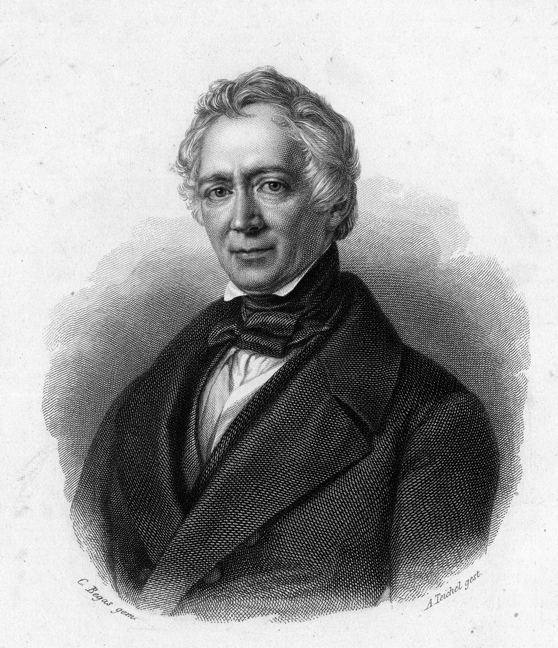 Portrét Friedricha Ludwiga von Raumera, německého historika (1781-1873). od Unknown artist