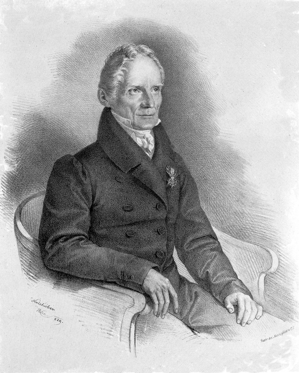 Portrét Friedricha Mohse (1773-1839) německý mineralog od Unknown artist