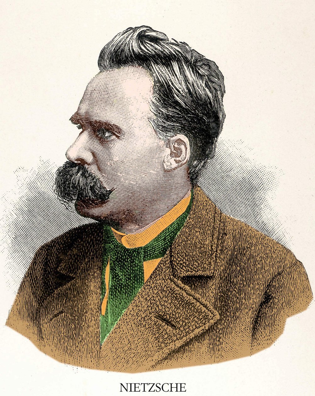 Portrét Friedricha Nietzscheho (1844 - 1900). od Unknown artist