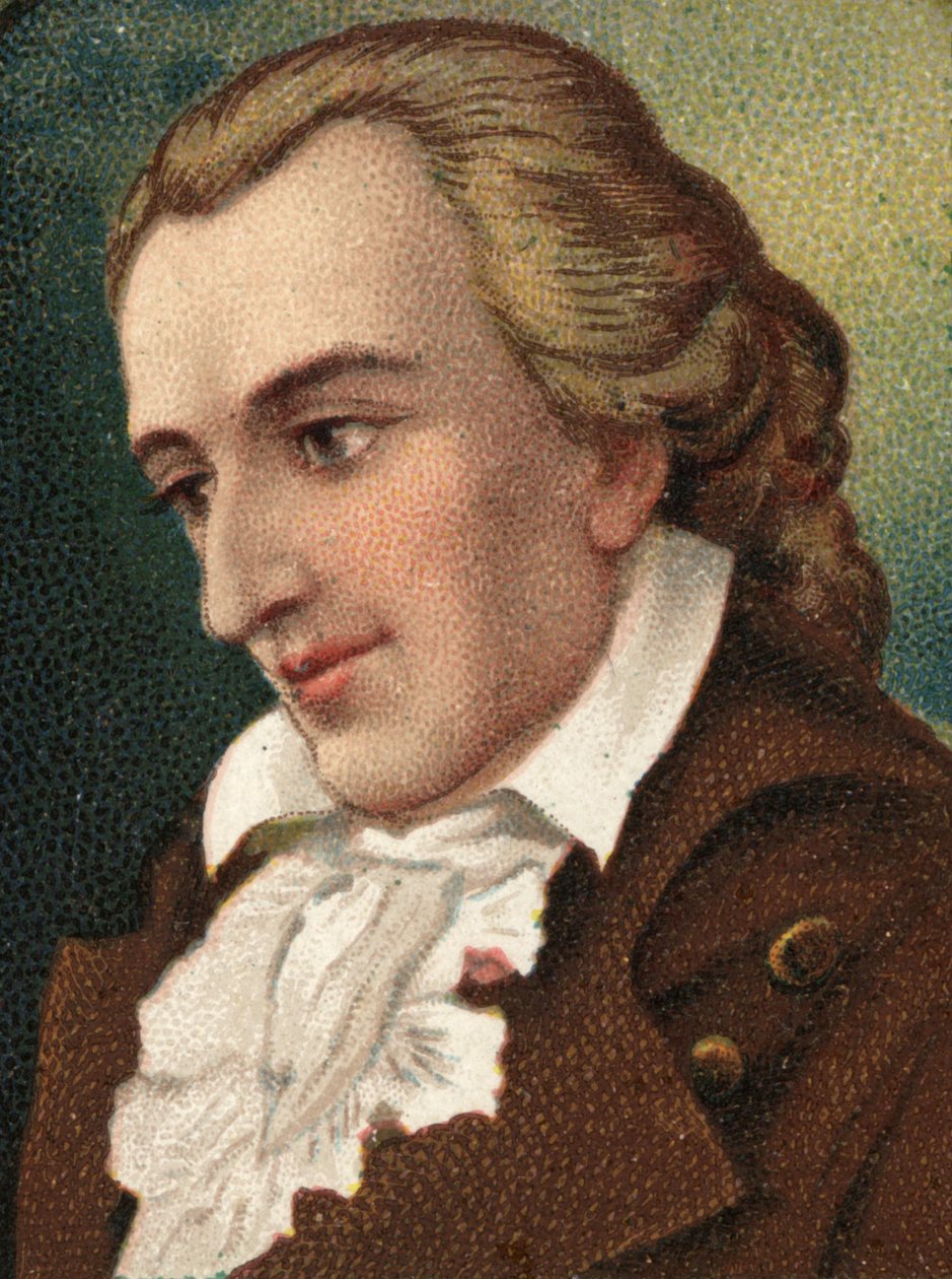 Portrét Friedricha Schillera (1759-1805), německého básníka a spisovatele. od Unknown artist