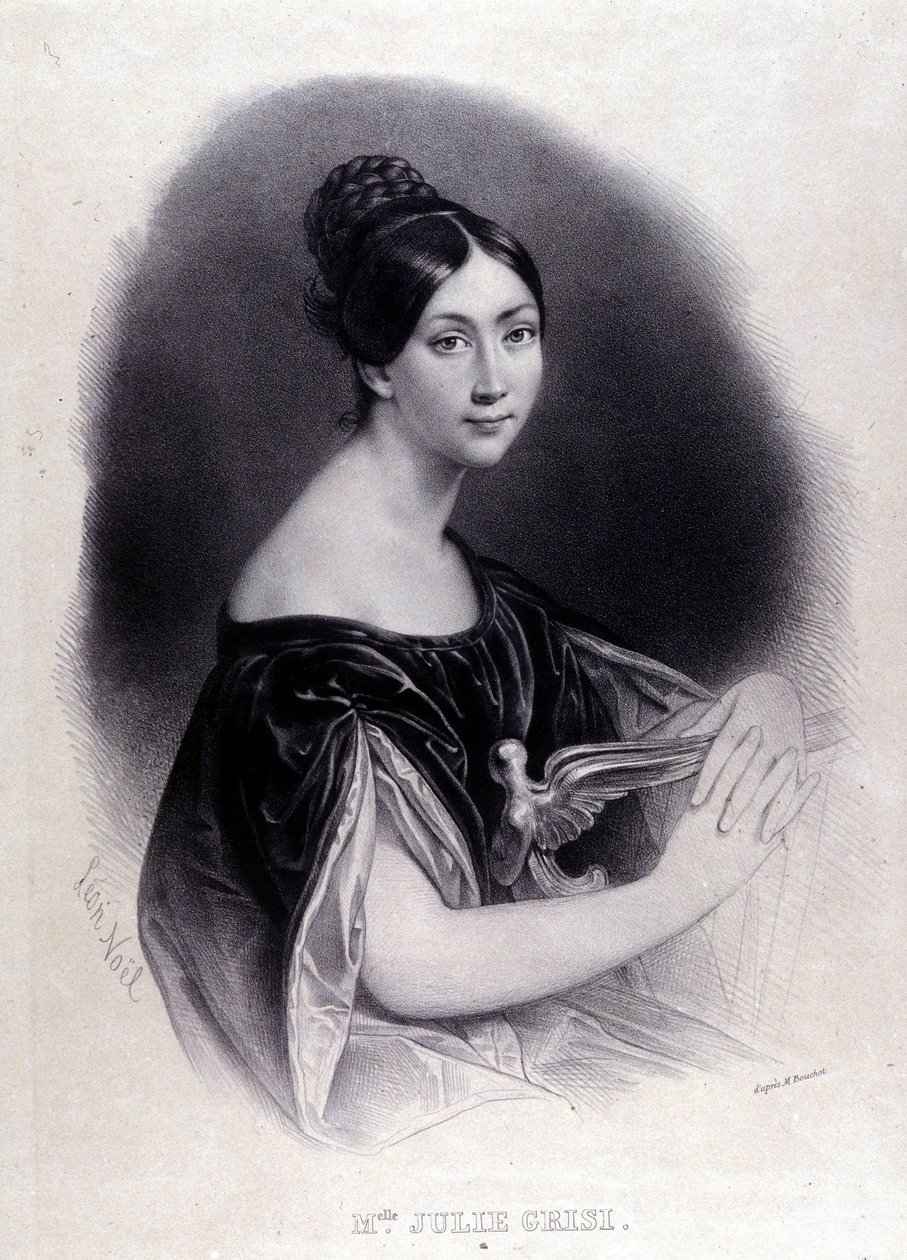 Portrét GRISI Giulia (Julie) (1811-1869) italská sopranistka. od Unknown artist