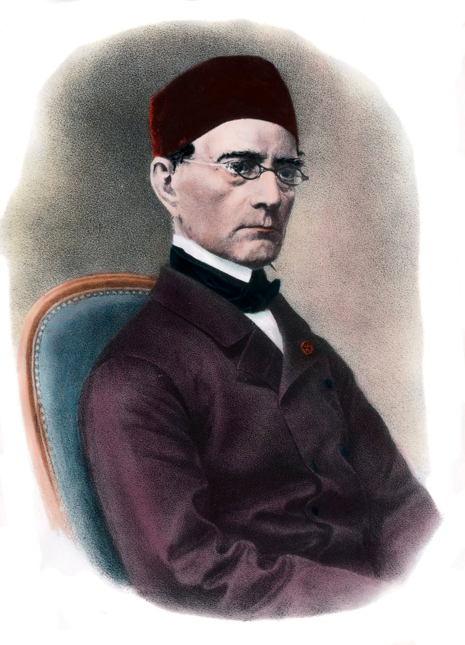 Portrét Gabriela Kulhavého (1795-1870) Matematik Rytina soukromé sbírky 19. století od Unknown artist