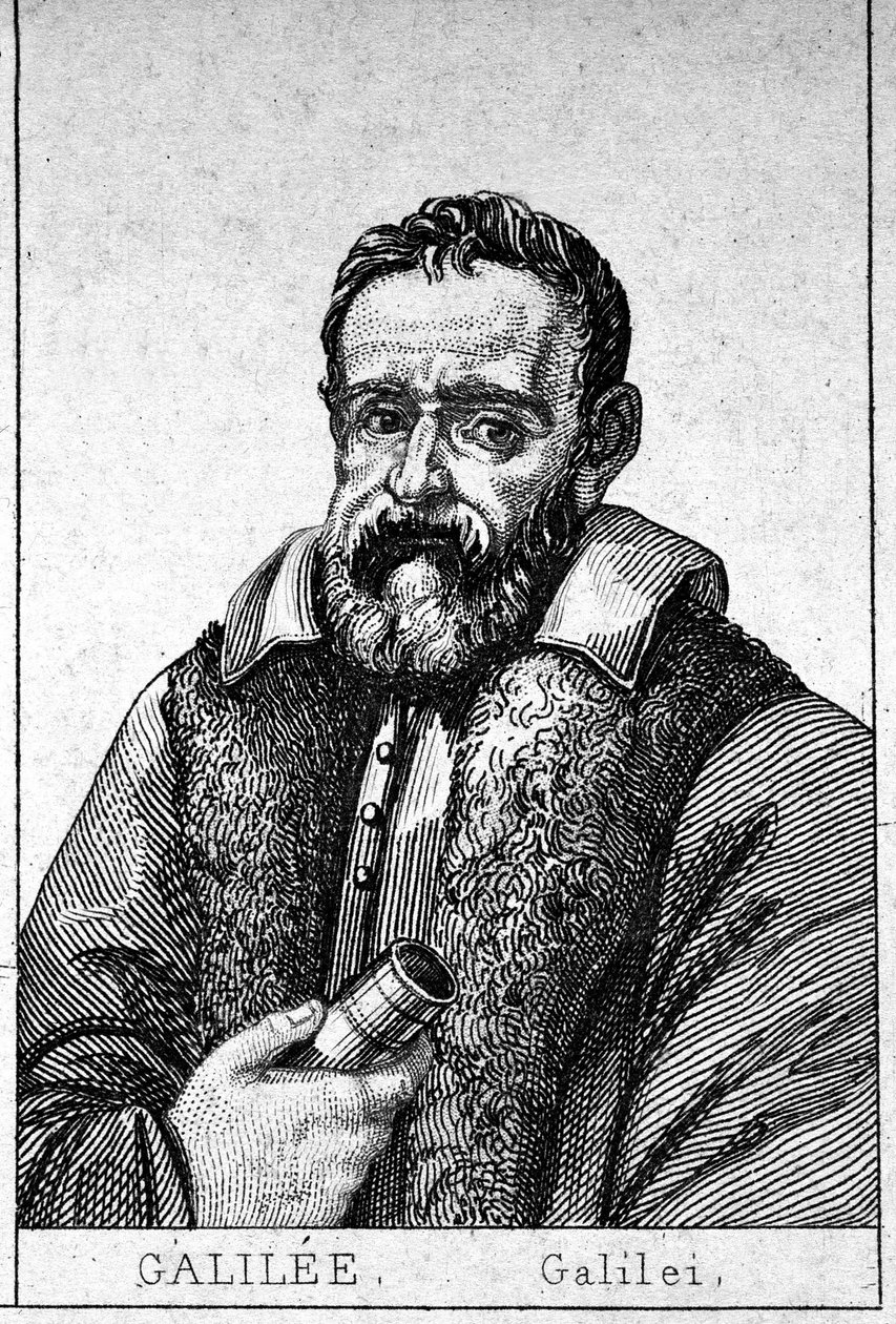 Portrét Galilea Galilei dit Galilee (1564 - 1642). od Unknown artist