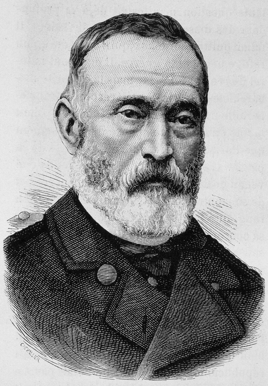 Portrét generála Clémenta Thomase (1809 - 1871). Rytina konce 19. století v „Histoire de France““ od H. Martina. od Unknown artist