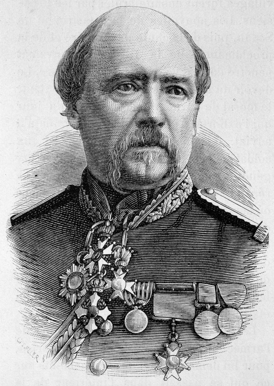 Portrét generála Coffinièrese. Rytina konce 19. století v „Histoire de France““ od H. Martina. od Unknown artist