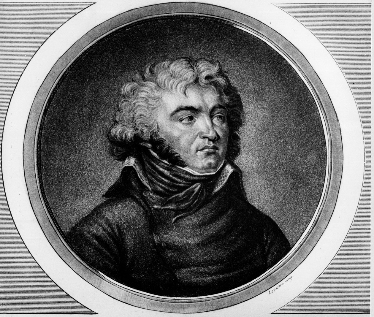 Portrét generála Jean Baptiste Klebera (1753-1800). Rytina v „“ Kompletní sbírka historických obrazů francouzské revoluce, ve třech svazcích.“““ 1804. od Unknown artist