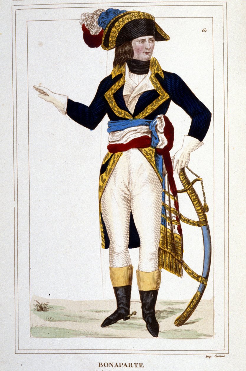 Portrét generála Napoleona Bonaparta (1769 - 1821) v uniformě. od Unknown artist