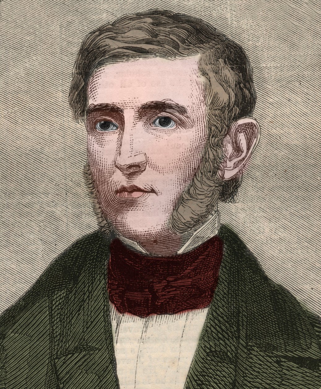 Portrét George Bancrofta (1800-1891), amerického historika a politika. Gravírování do „“ The illustrated London News““ z 23. ledna 1858. od Unknown artist