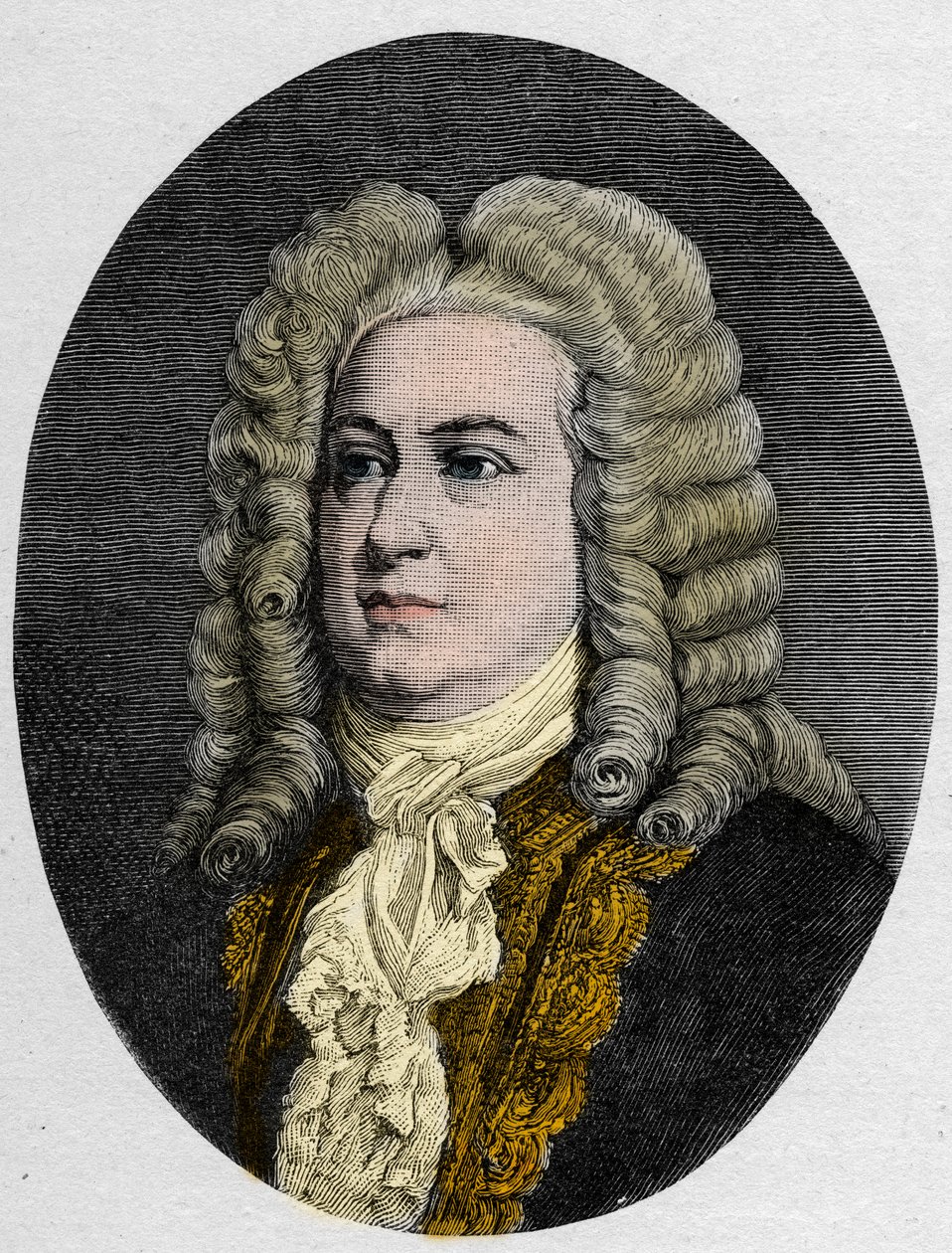 Portrét George Fredericka Händela (Georg Friedrich Händel od Unknown artist