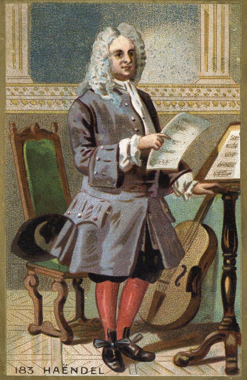 Portrét George Fredericka Händela (Georg Friedrich Händel od Unknown artist