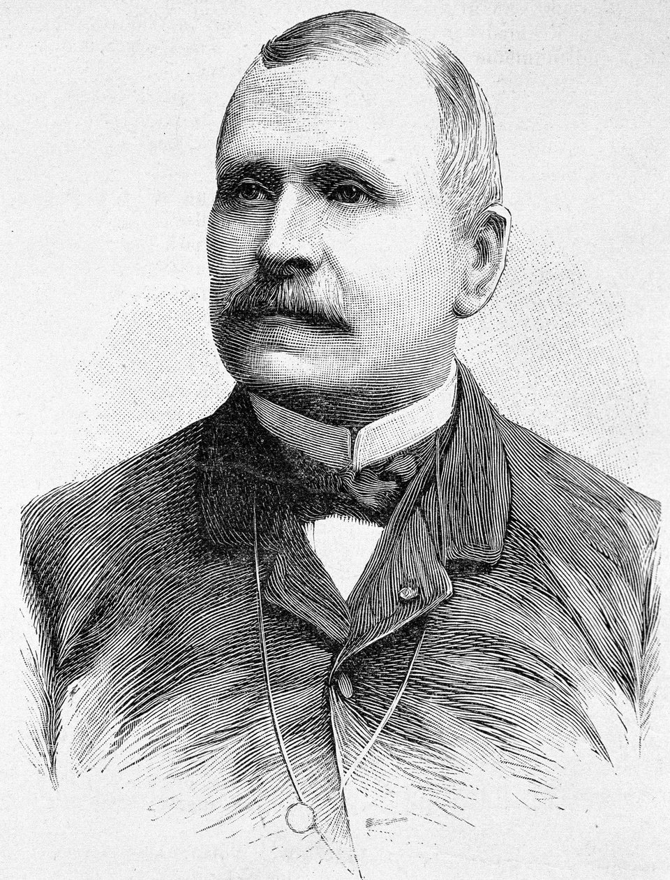 Portrét Georgese Boulangera (1837 - 1891). Rytina konce 19. století v „Histoire de France““ od H. Martina. od Unknown artist