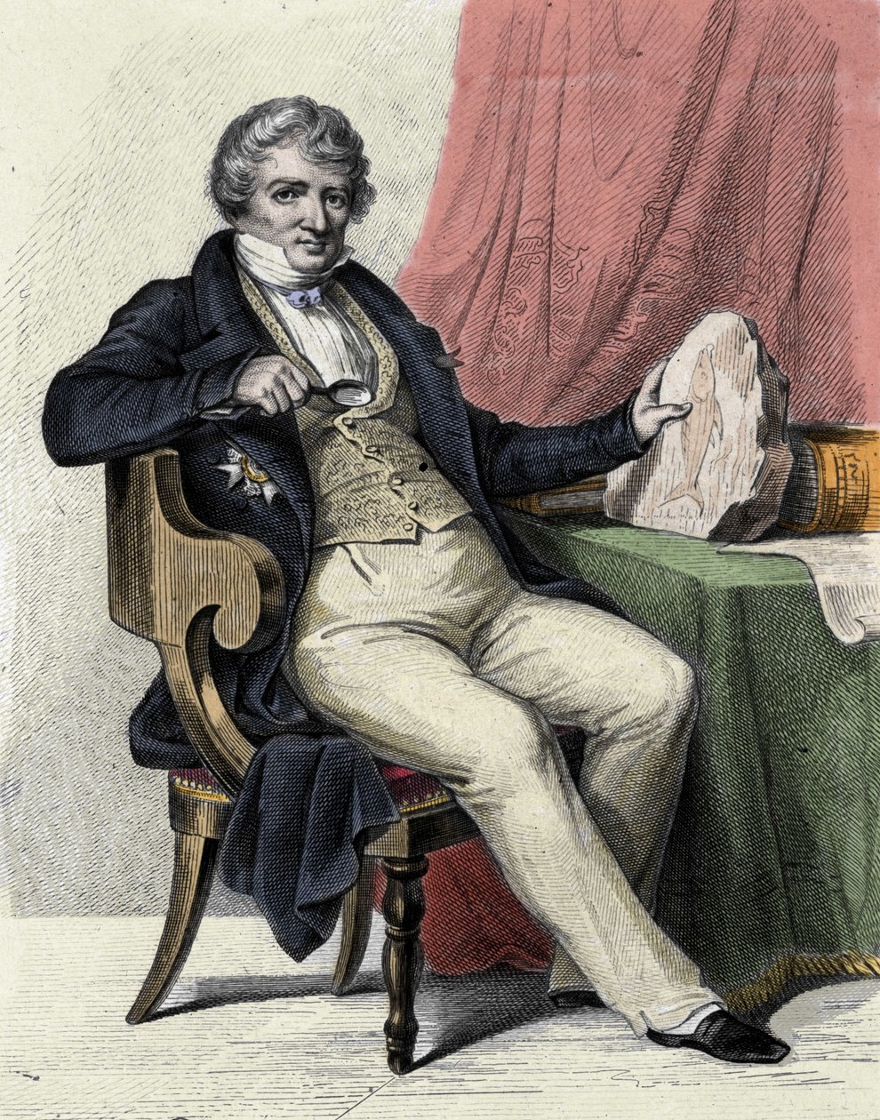 Portrét Georgese Cuviera od Unknown artist
