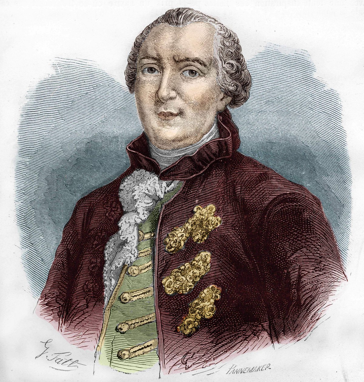 Portrét Georgese Louise Buffona (1707-1788), francouzského přírodovědce a spisovatele. od Unknown artist