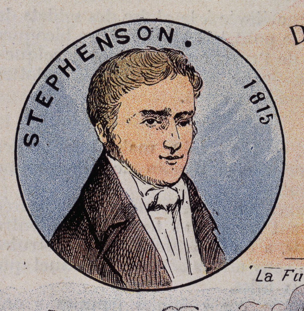 Portrét Georges Stephenson v roce 1815 (1781-1848), britský inženýr (první parní lokomotiva v roce 1814) od Unknown artist