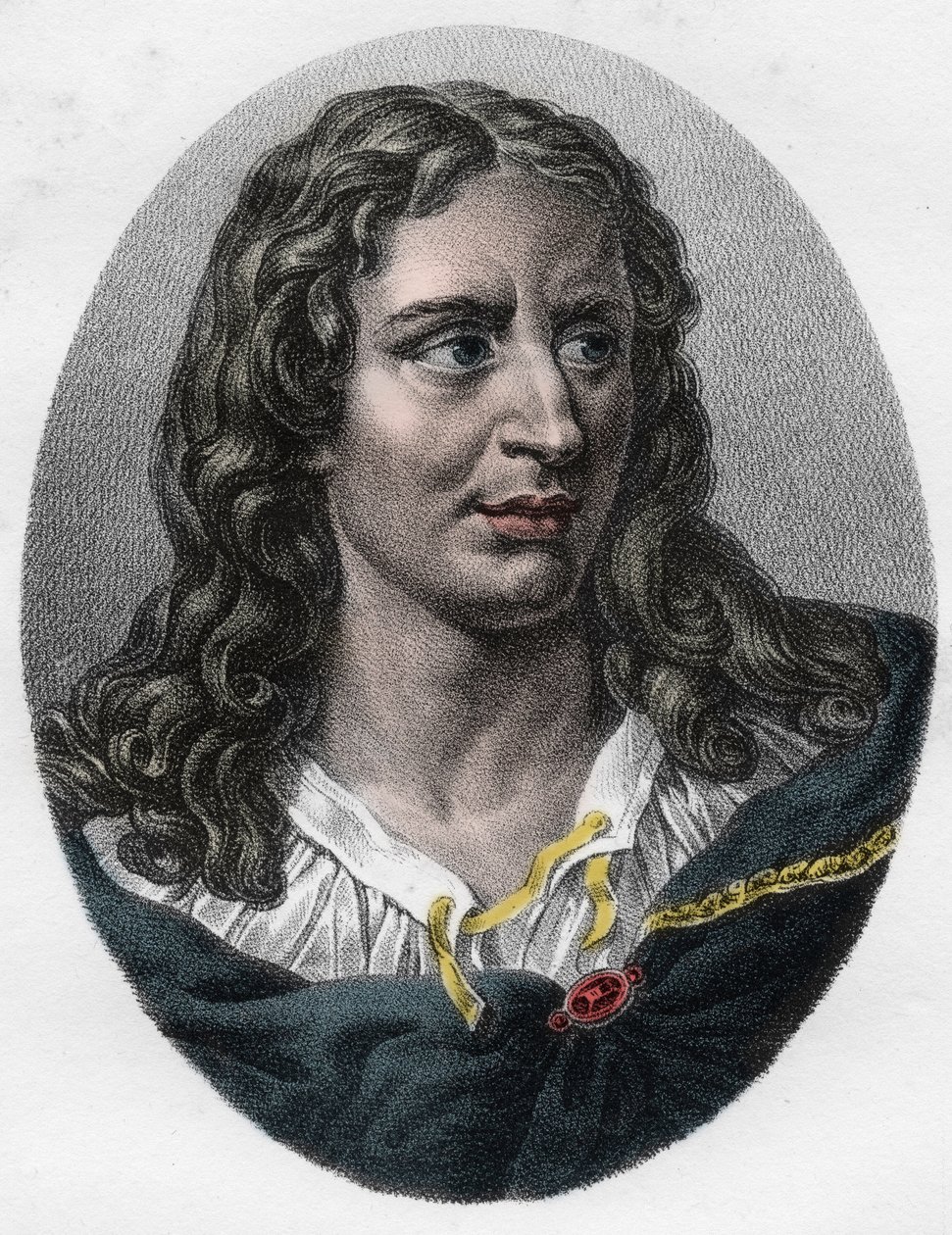 Portrét Gerarda (Girarda) Audran (1640-1703) anglický rytec od Unknown artist