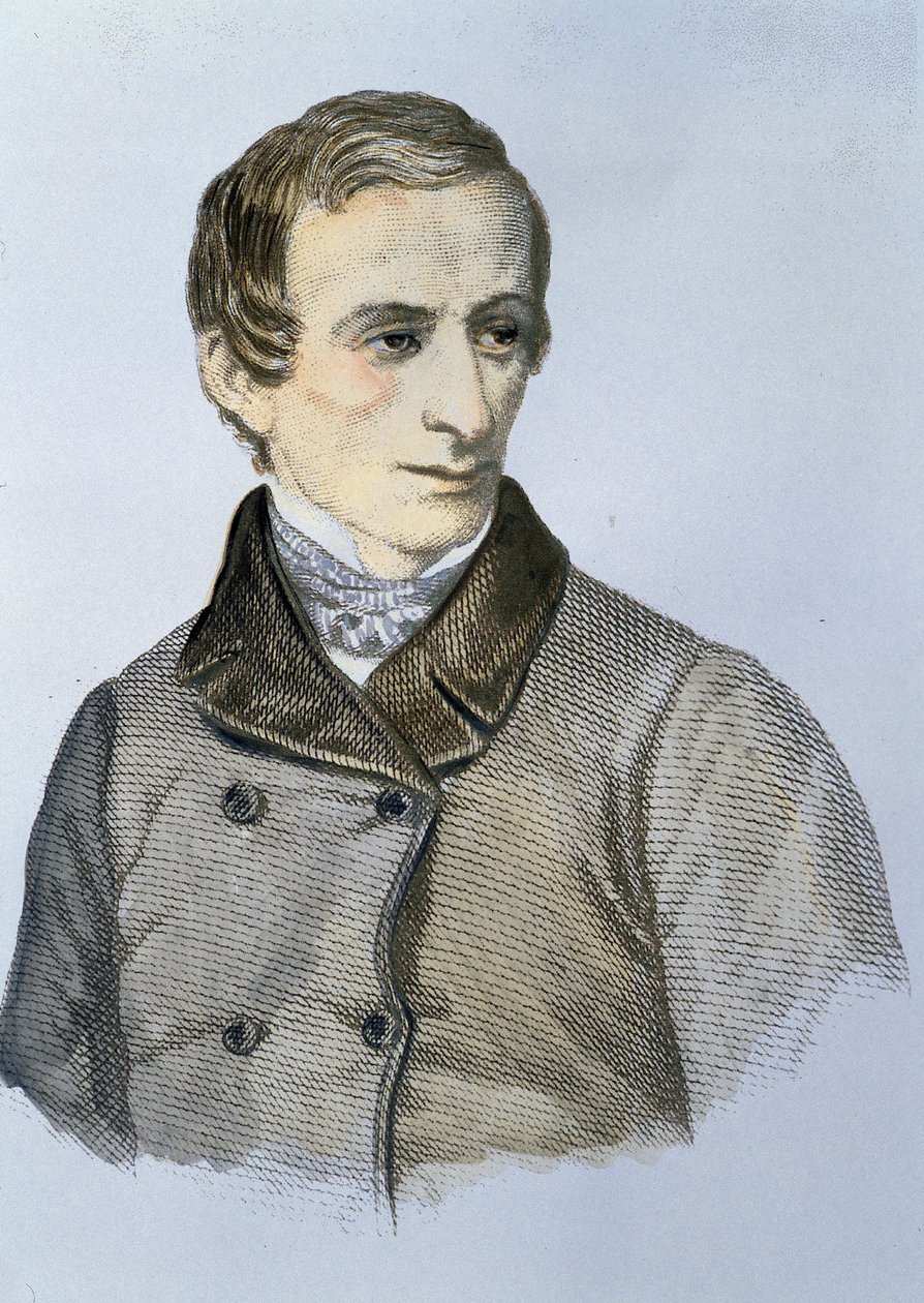Portrét Giacoma Leopardiho (1798 - 1837) od Unknown artist