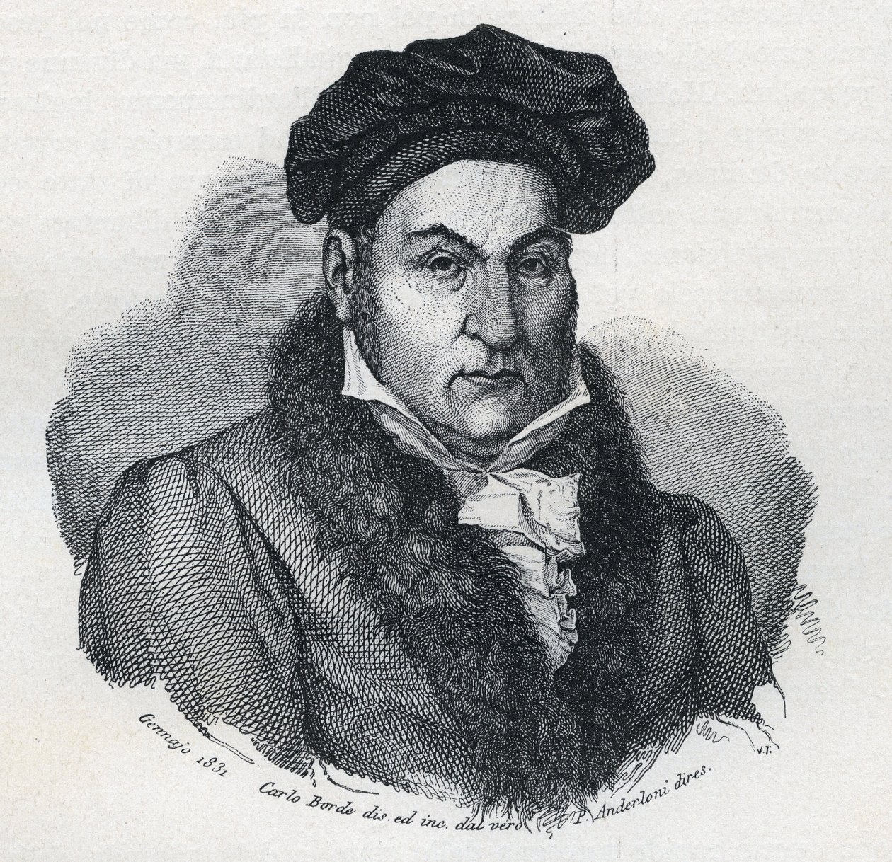 Portrét Giandomenica (Gian Domenico) Romagnosi (1761-1835), italský filozof a právník od Unknown artist