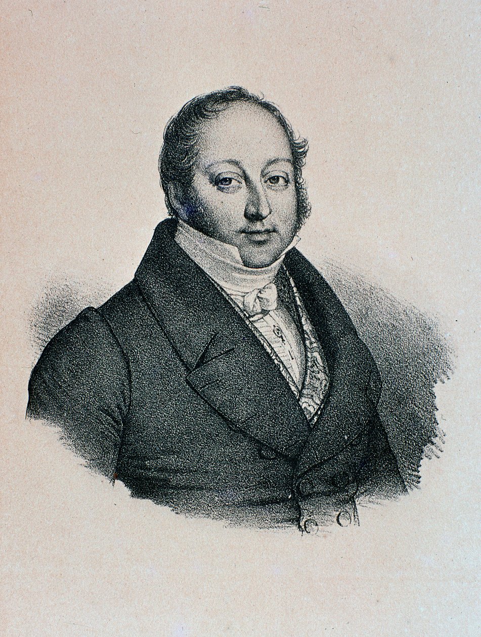 Portrét Gioacchina Rossiniho (rytina od Unknown artist