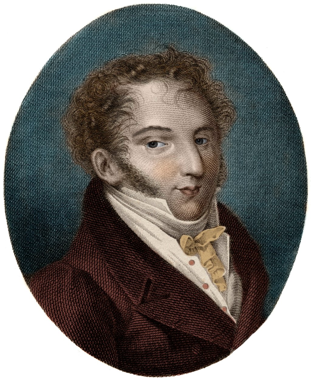 Portrét Gioachina (Gioacchina) Rossiniho (1792-1868), italského skladatele - od Unknown artist