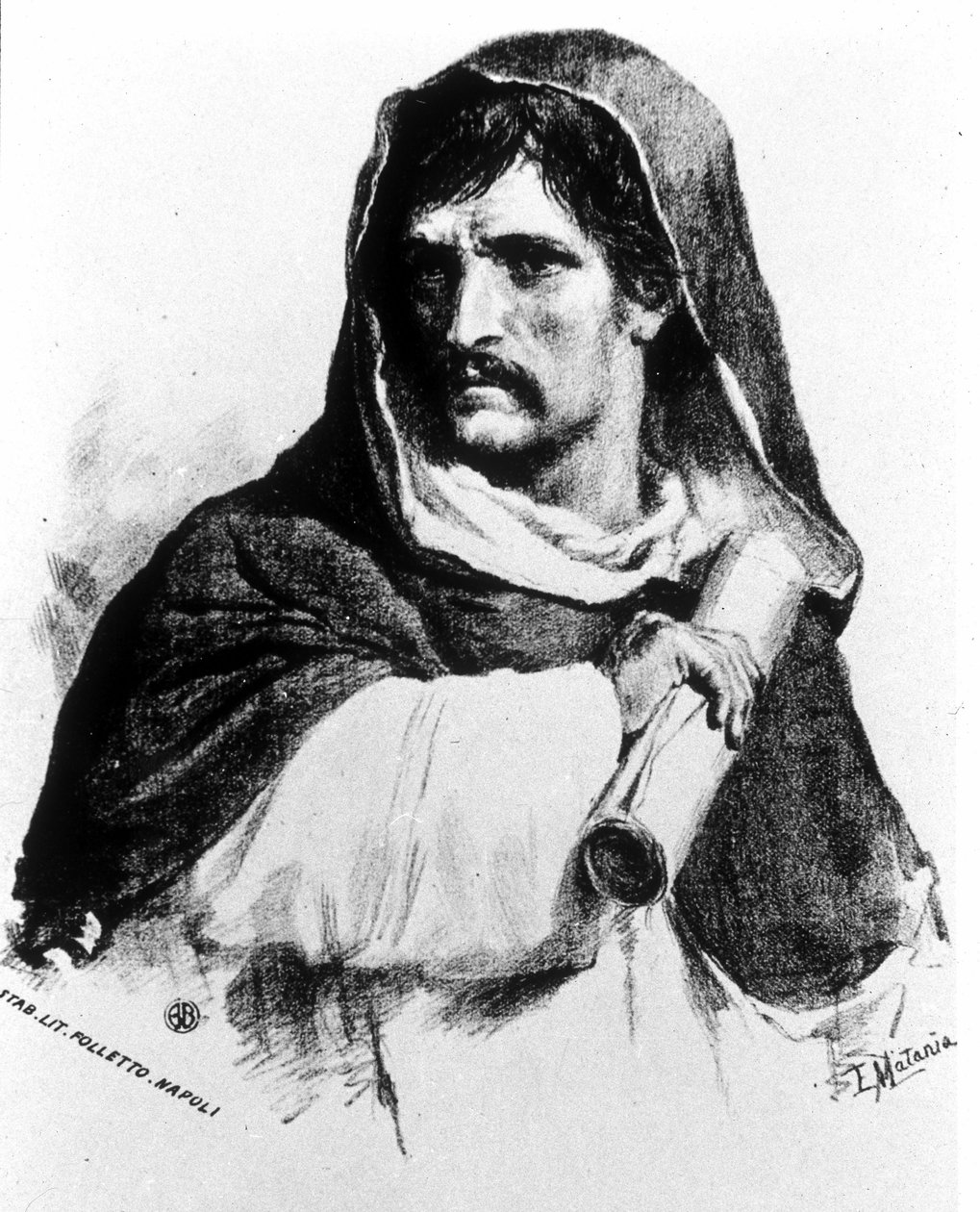 Portrét Giordana Bruna (1548 - 1600) od Unknown artist