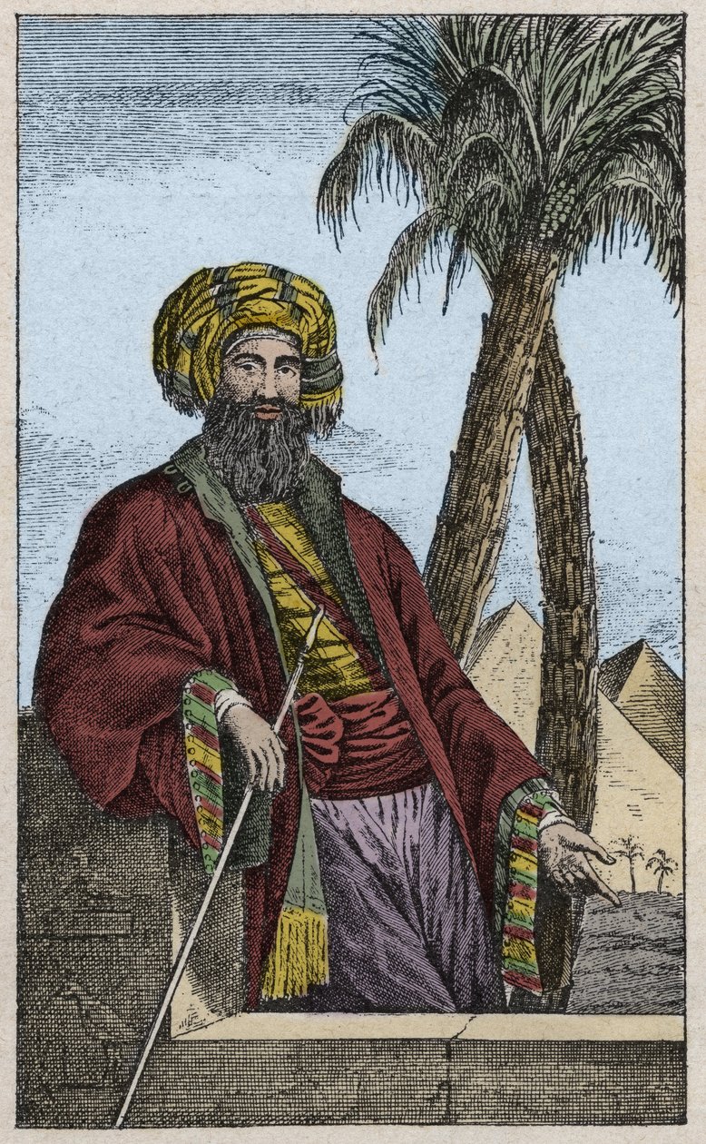 Portrét Giovanniho Battisty (Gianbattisty) Belzoniho (1778-1823), italského průzkumníka a archeologa, který učinil důležité archeologické objevy v Egyptě - Portrét Giovanniho Battisty Belzoniho (1778-1823), italského průzkumníka a archeologa, rytina od Unknown artist