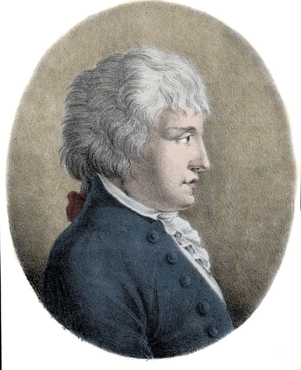 Portrét Giovanni Battista Pergolesi (Jean Baptiste Pergolese, Jean-Baptiste) (1710 - 1736), italský skladatel. Rytina 19. století. od Unknown artist