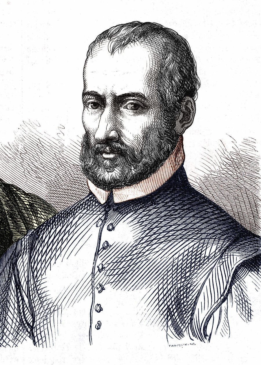 Portrét Giovanni Pierluigi da Palestrina (1525 - 1594), italský skladatel od Unknown artist