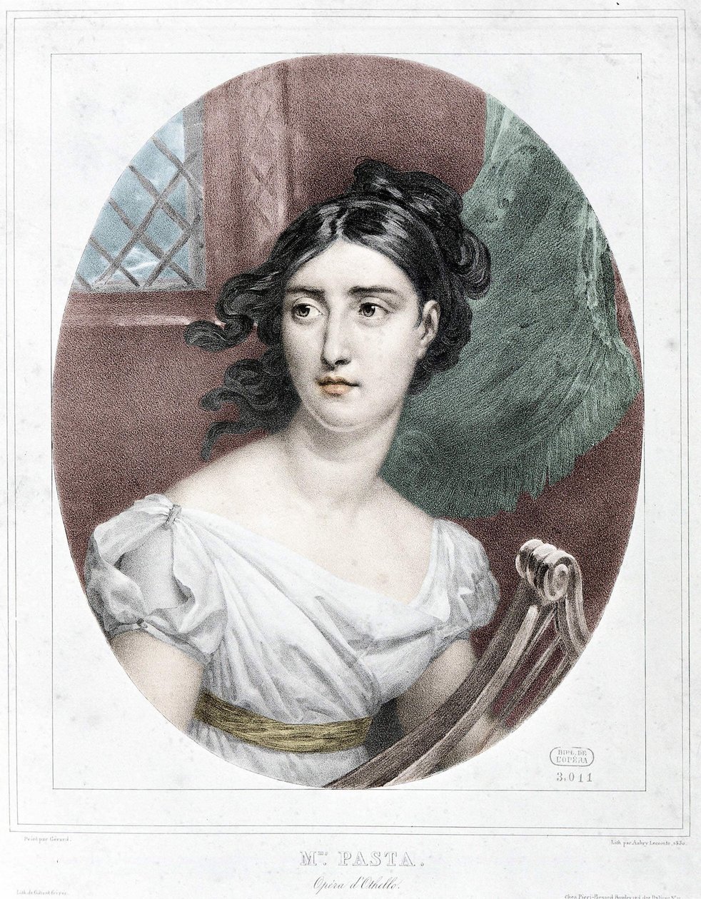 Portrét Giuditty Pastaové (1797-1865) od Unknown artist