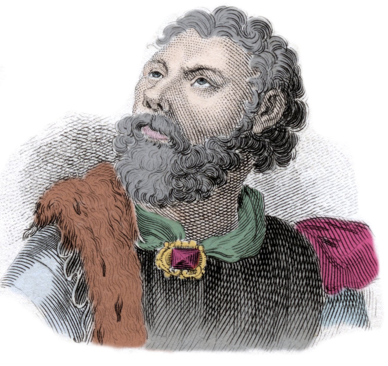 Portrét Godefroi (nebo Godefroy) od Bouillona (1040/61-1100), vévody z Basse Lorraine od Unknown artist