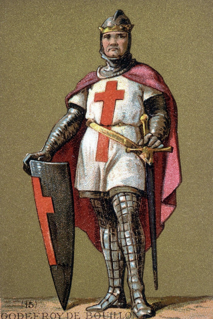 Portrét Godfreye z Bouillonu jako křižáka od Unknown artist