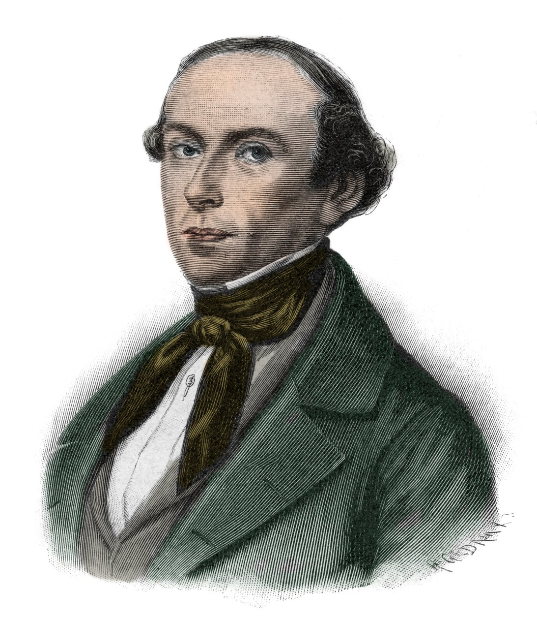 Portrét Gottfrieda Ludolfa Camphausena (1803-1890) pruský politik, předseda vlády Pruska - Gottfried Ludolf Camphausen (1803-1890) bankéř a rhenanský politik. od Unknown artist