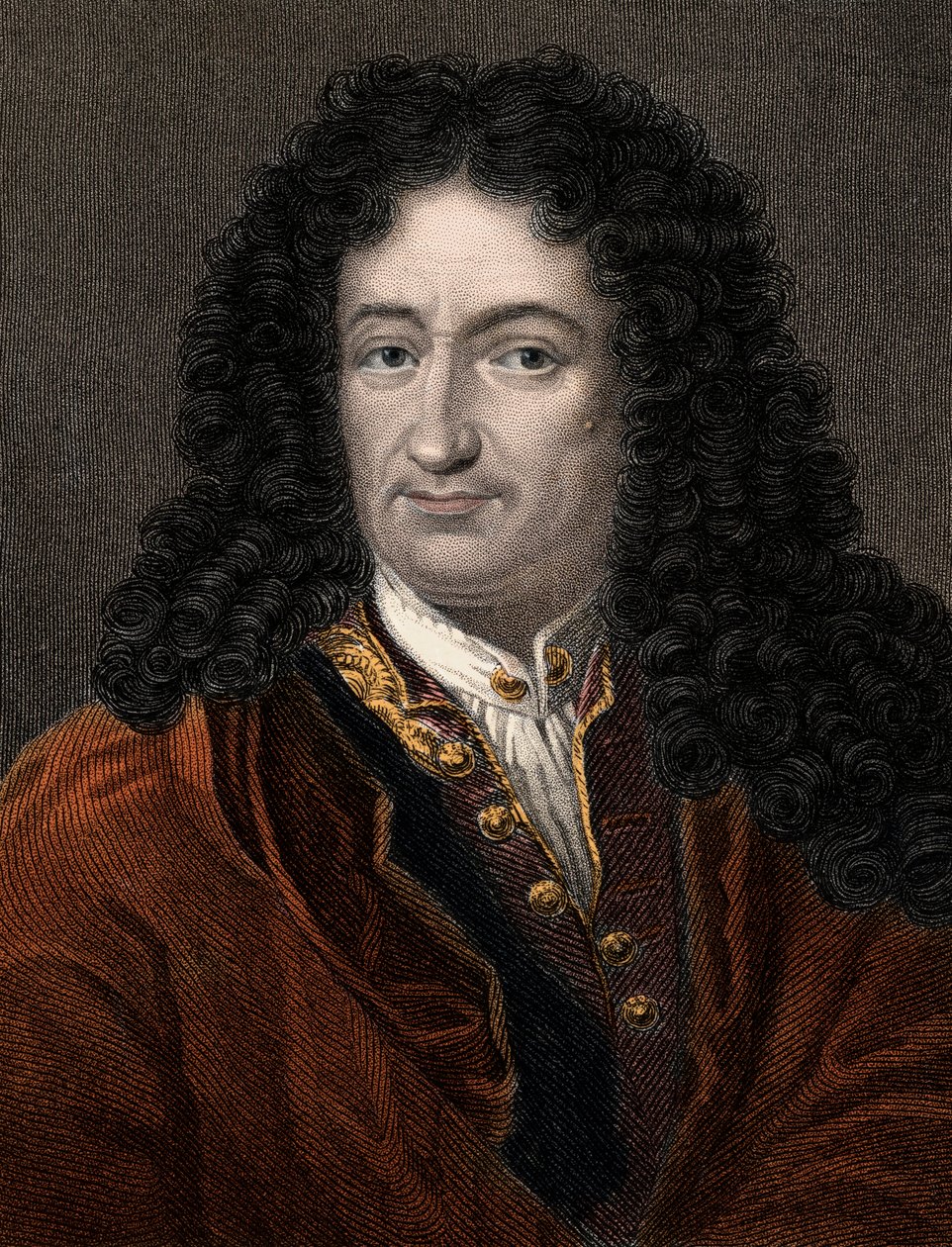 Portrét Gottfrieda Wilhelma Leibnize (1646-1716) Německý filozof a matematik - Wilhelm Leibniz (1646-1716) Německý filozof a matematik od Unknown artist