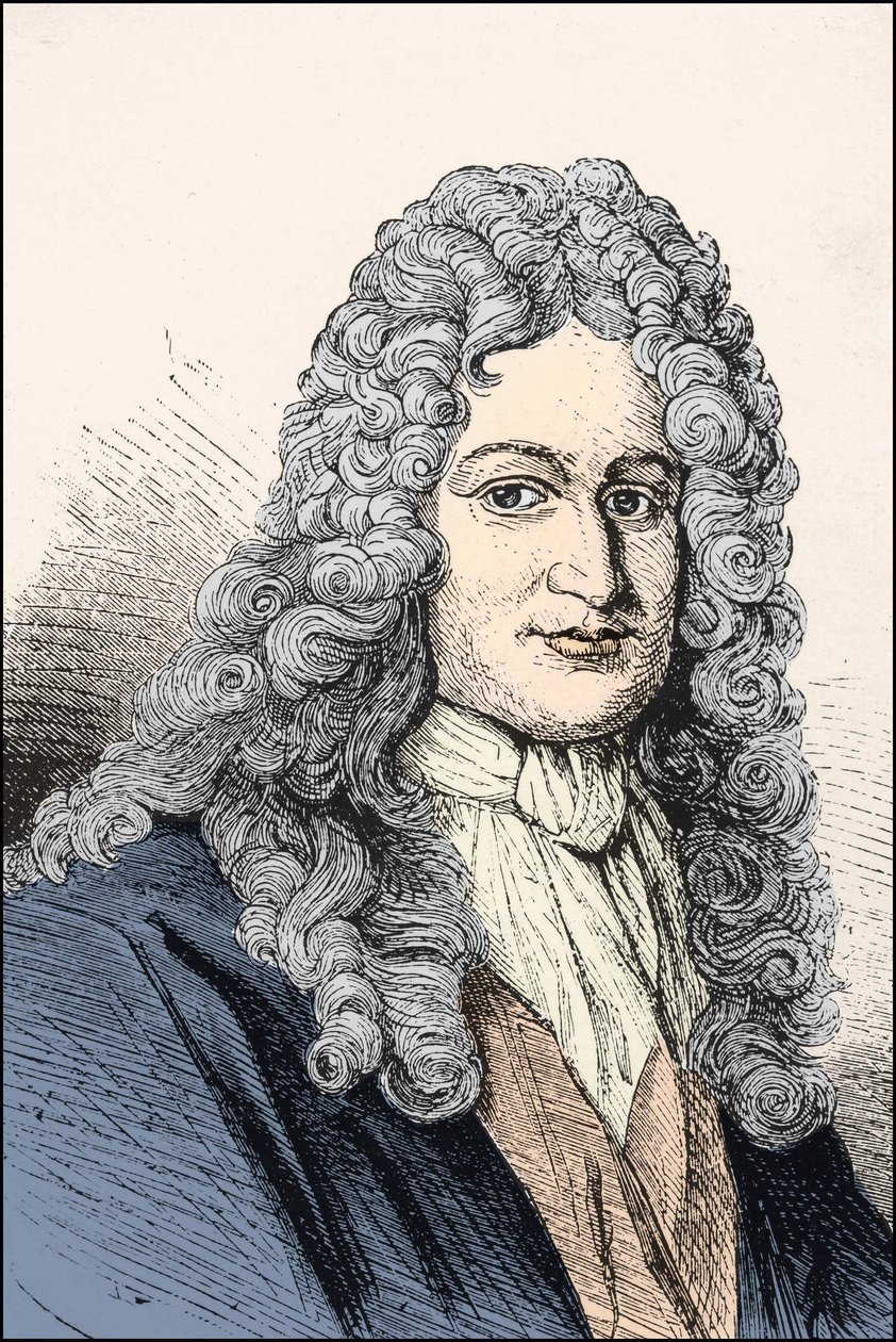 Portrét Gottfrieda Wilhelma Leibnize (1646 -1716), německého filozofa. od Unknown artist