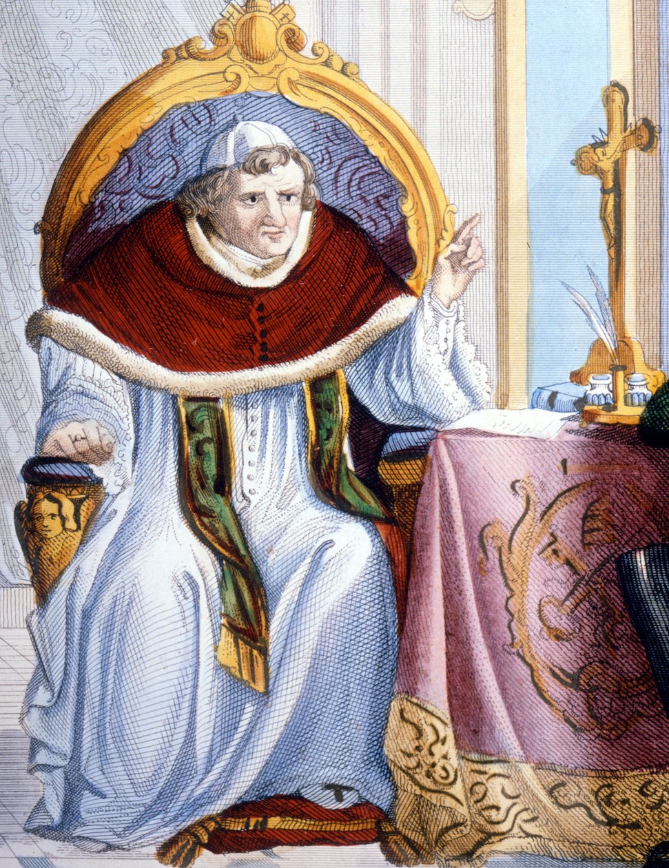 Portrét Řehoře XVI. (1745 - 1846). od Unknown artist