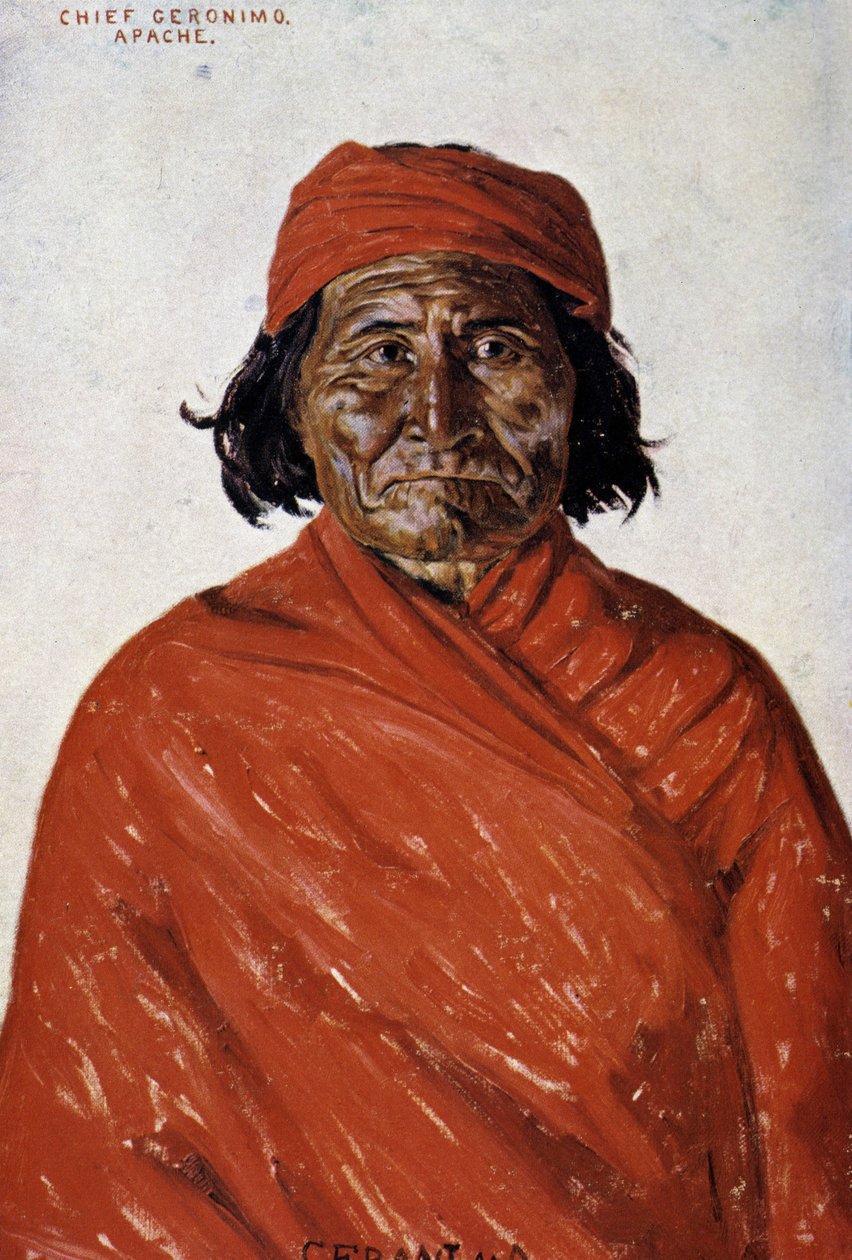 Portrét Géronima, šéfkuchaře Apačů od Unknown artist