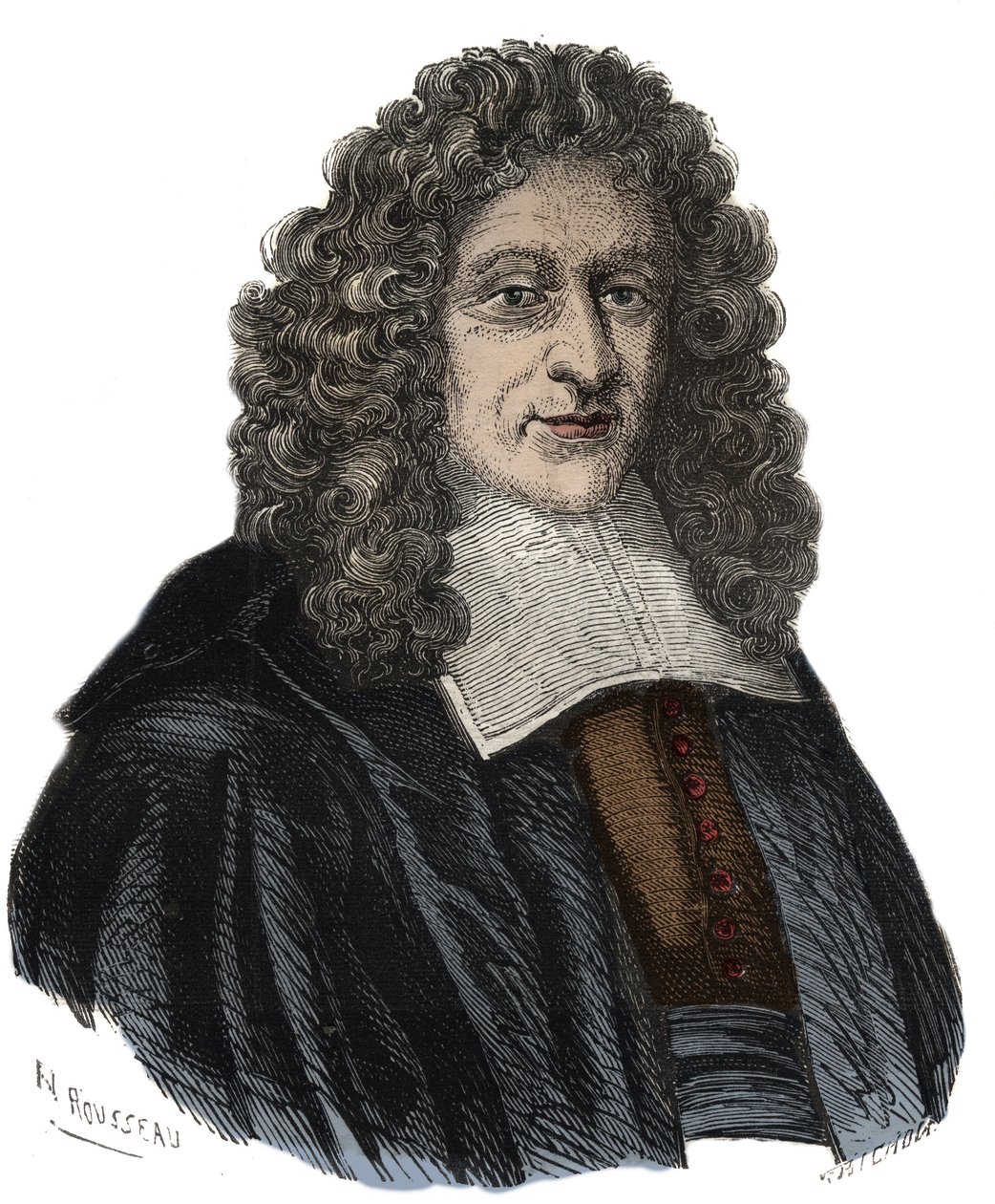 Portrét Guillaume Amfrye, abbé z Chaulieu (1639-1720), francouzský libertinský básník od Unknown artist