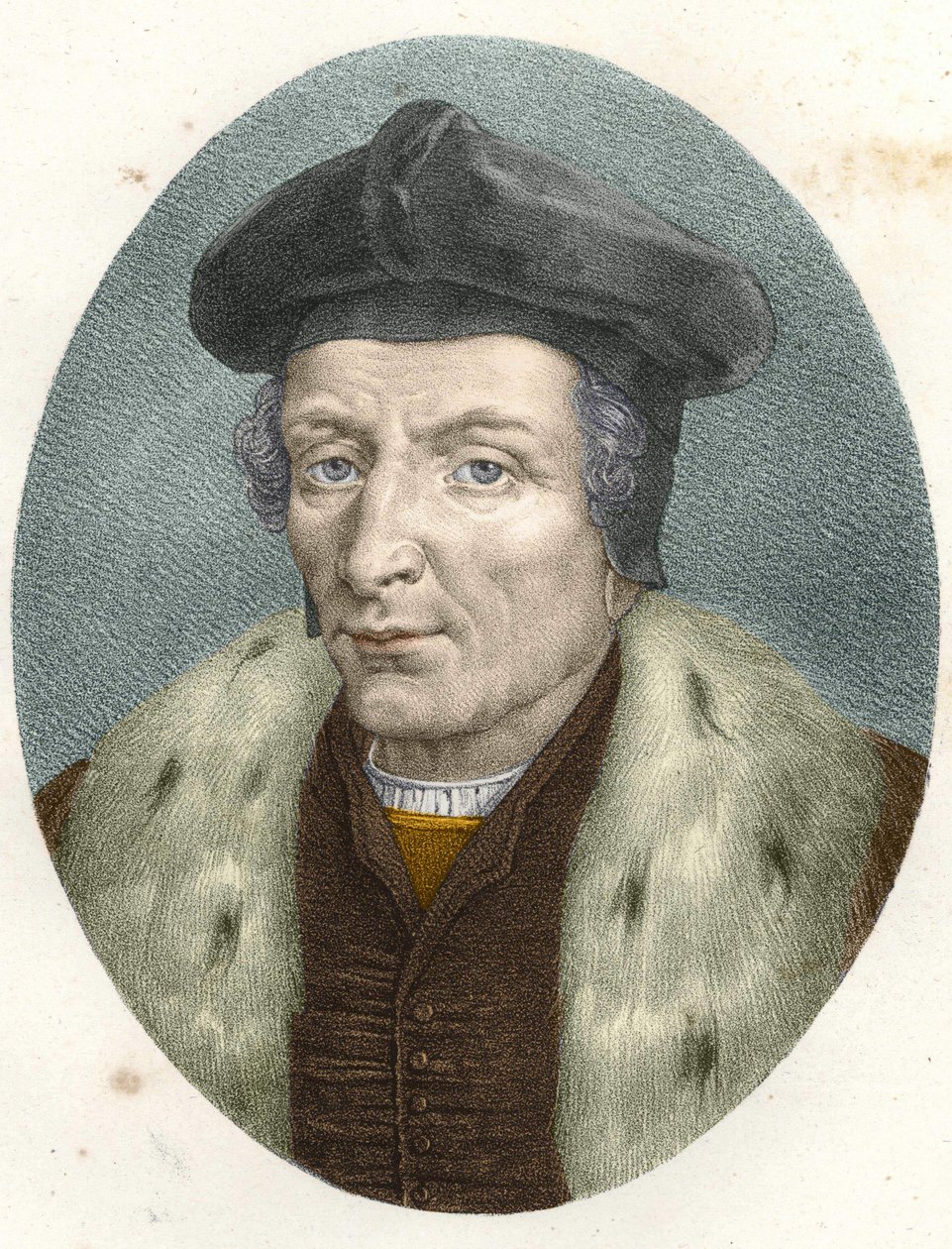 Portrét Guillaume Bude (Budee) (Budaeus) (1467-1540), rytina 19. století. od Unknown artist