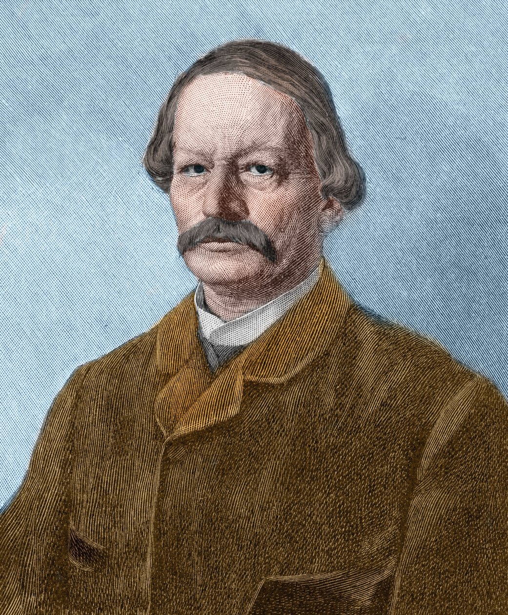 Portrét Gustava Freytaga (1816-1895), německého spisovatele. od Unknown artist