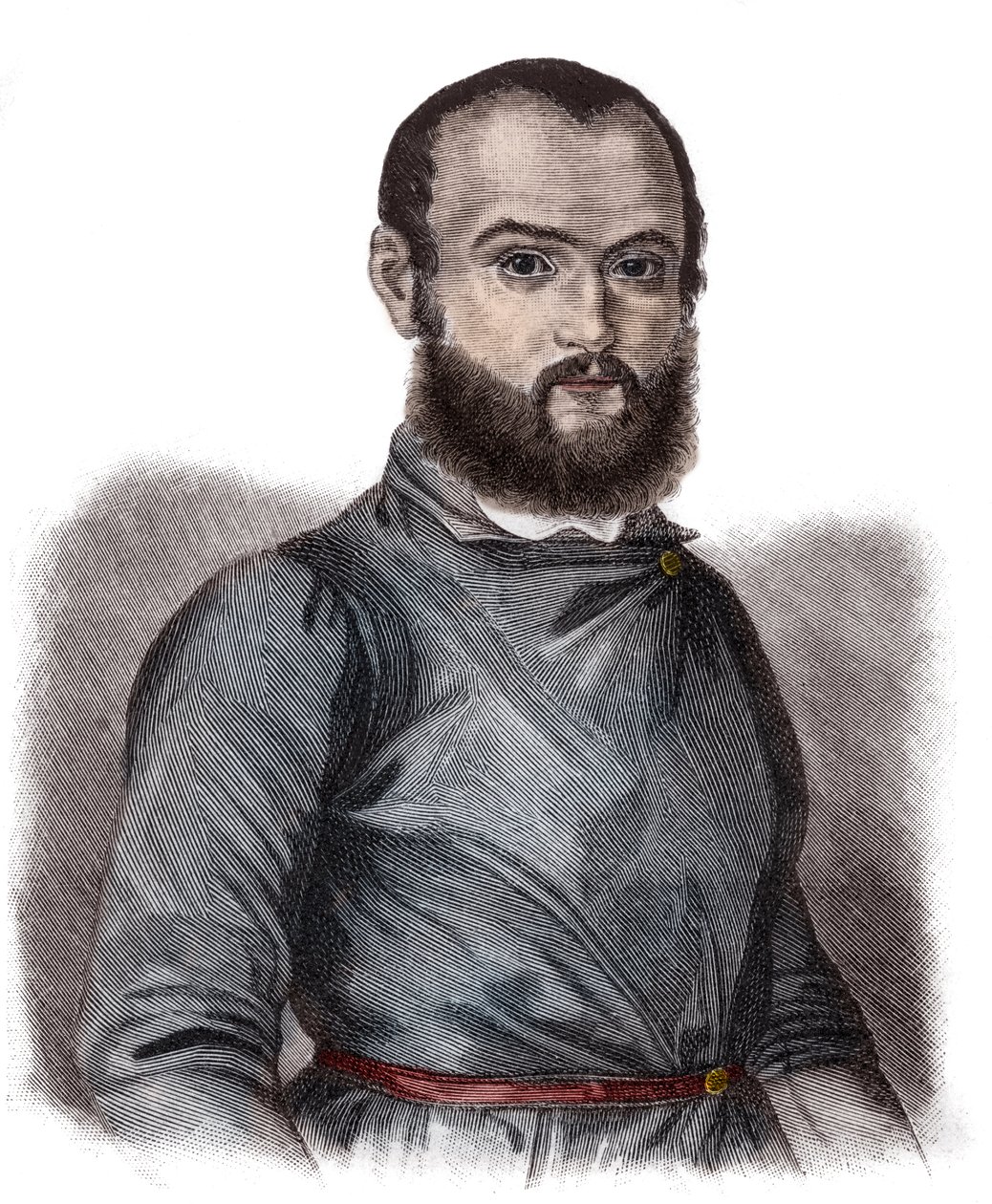 Portrét Gustava von Struve (1805-1870) německý politik, právník a publicista - Gustav von Struve (1805-1870) německý právník, novinář a politik od Unknown artist